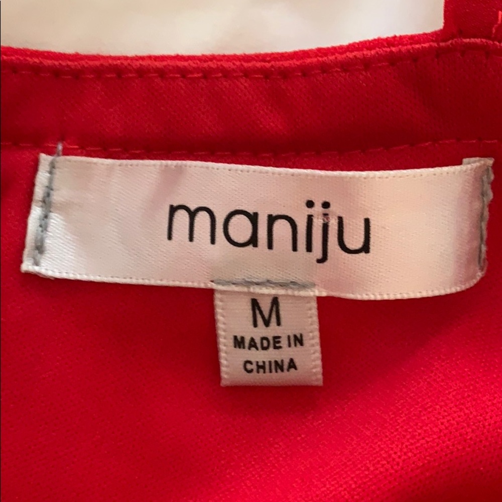 Red Embroidered Prom Dress - Picture 6 of 6